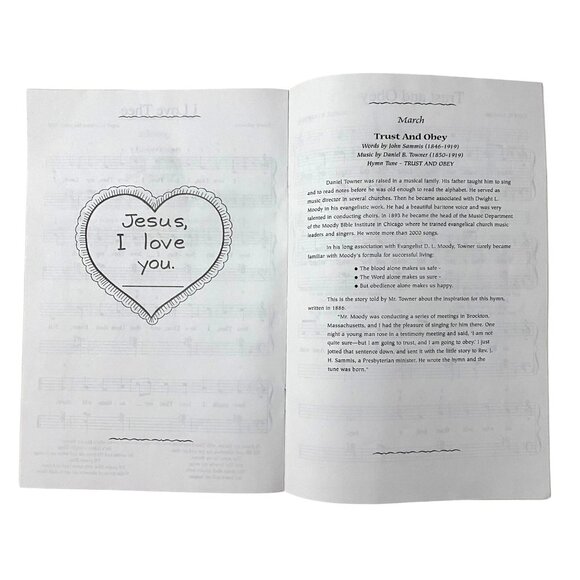 Vintage 90s Hymn Treasures Paperback Childrens Music Book Lot of 4 Homeschool - Picture 11 of 12